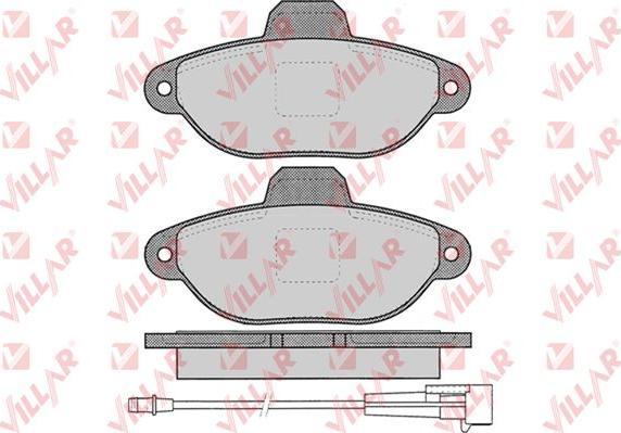 Villar 626.0462 - Тормозные колодки, дисковые, комплект unicars.by