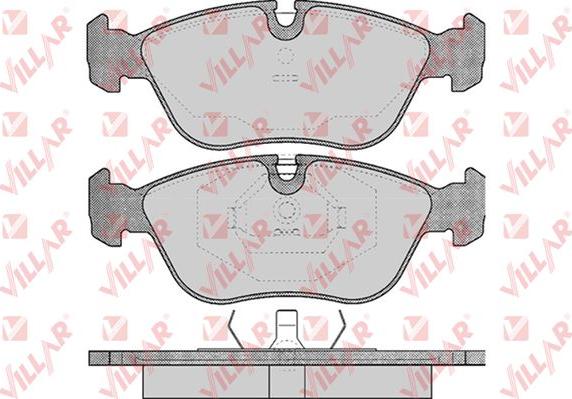 Villar 626.0436 - Тормозные колодки, дисковые, комплект unicars.by