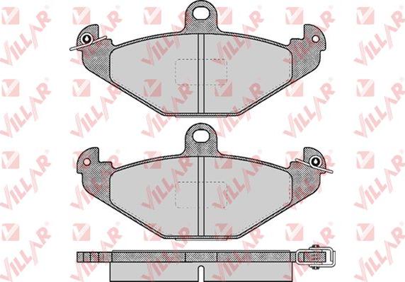 Villar 626.0427 - Тормозные колодки, дисковые, комплект unicars.by