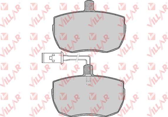 Villar 626.0590 - Тормозные колодки, дисковые, комплект unicars.by