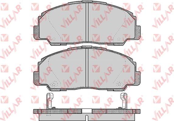 Villar 626.0549 - Тормозные колодки, дисковые, комплект unicars.by