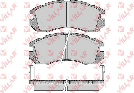 Villar 626.0546 - Тормозные колодки, дисковые, комплект unicars.by