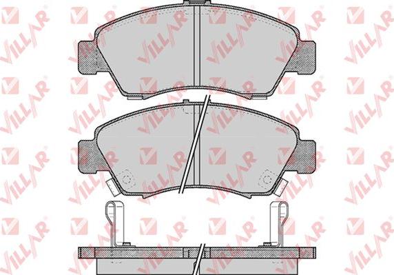 Villar 626.0558 - Тормозные колодки, дисковые, комплект unicars.by