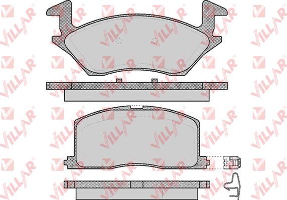 Villar 626.0560 - Тормозные колодки, дисковые, комплект unicars.by