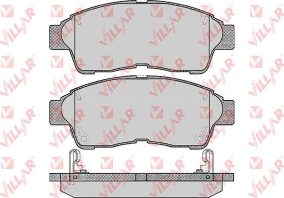 Villar 626.0561 - Тормозные колодки, дисковые, комплект unicars.by