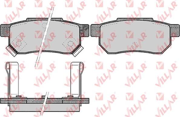 Villar 626.0506 - Тормозные колодки, дисковые, комплект unicars.by