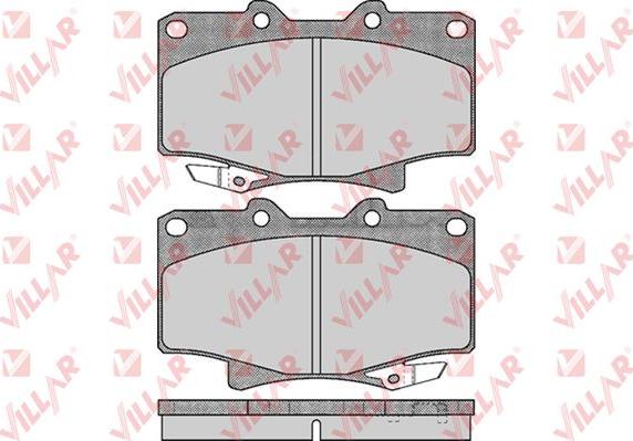 Villar 626.0537 - Тормозные колодки, дисковые, комплект unicars.by