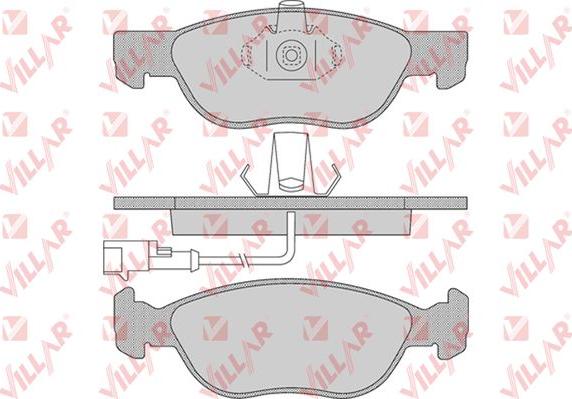 Villar 626.0646 - Тормозные колодки, дисковые, комплект unicars.by