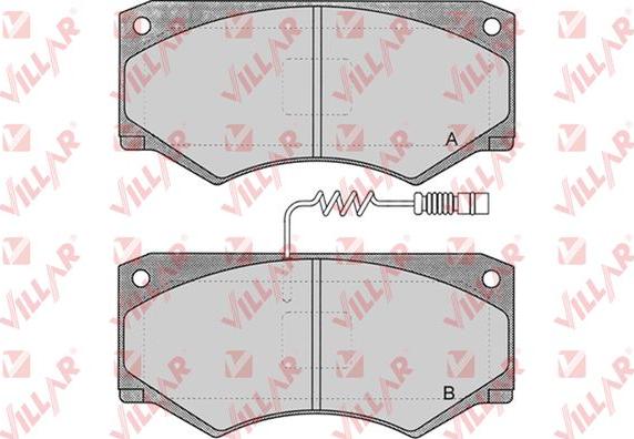 Villar 626.0660 - Тормозные колодки, дисковые, комплект unicars.by