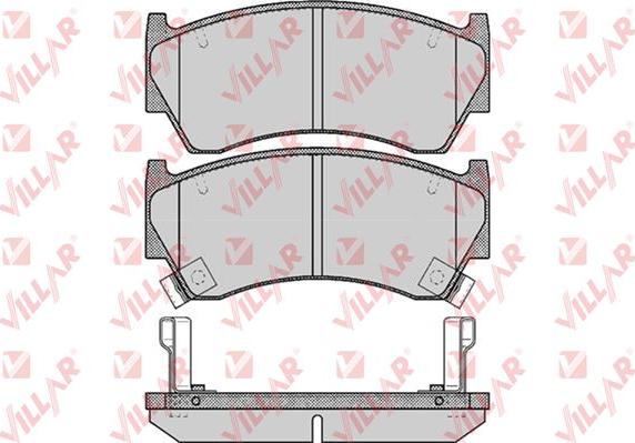 Villar 626.0617 - Тормозные колодки, дисковые, комплект unicars.by