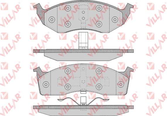 Villar 626.0629 - Тормозные колодки, дисковые, комплект unicars.by