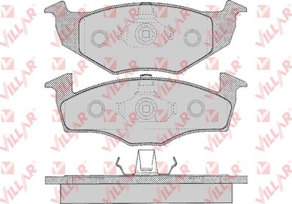 Villar 626.0627 - Тормозные колодки, дисковые, комплект unicars.by