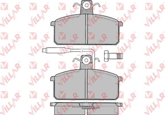 Villar 626.0099 - Тормозные колодки, дисковые, комплект unicars.by