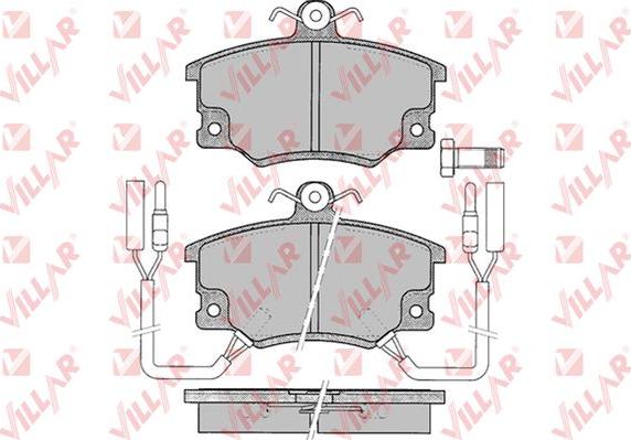 Villar 626.0096 - Тормозные колодки, дисковые, комплект unicars.by