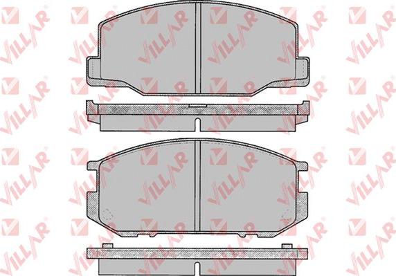 Villar 626.0064 - Тормозные колодки, дисковые, комплект unicars.by