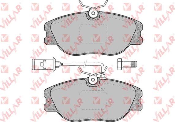 Villar 626.0032 - Тормозные колодки, дисковые, комплект unicars.by