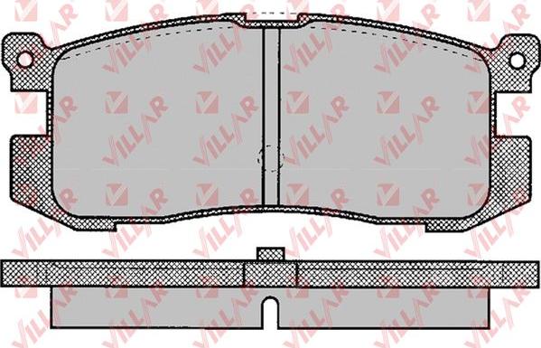 Villar 626.0037 - Тормозные колодки, дисковые, комплект unicars.by