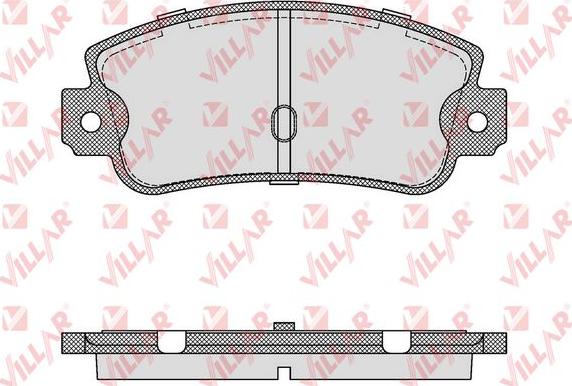 Villar 626.0106 - Тормозные колодки, дисковые, комплект unicars.by