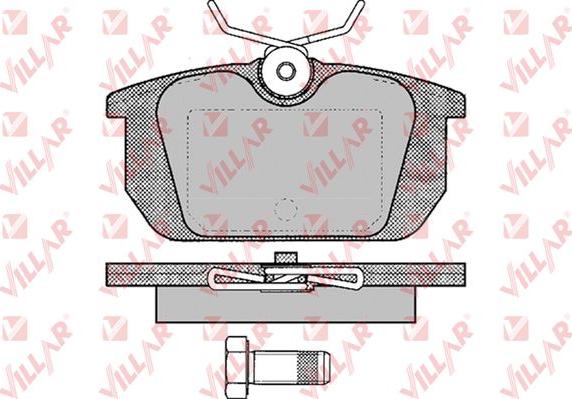 Villar 626.0101 - Тормозные колодки, дисковые, комплект unicars.by