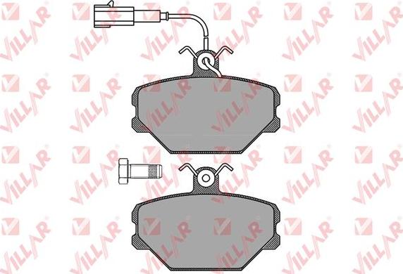 Villar 626.0102 - Тормозные колодки, дисковые, комплект unicars.by