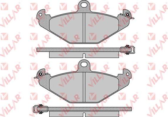 Villar 626.0890 - Тормозные колодки, дисковые, комплект unicars.by