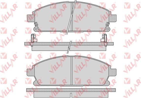 Villar 626.0846 - Тормозные колодки, дисковые, комплект unicars.by