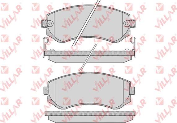 Villar 626.0856 - Тормозные колодки, дисковые, комплект unicars.by