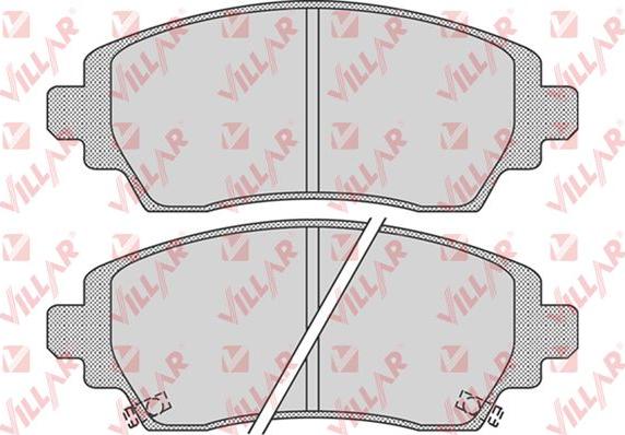 Villar 626.0834 - Тормозные колодки, дисковые, комплект unicars.by