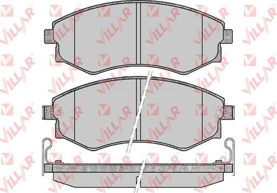 Villar 626.0348 - Тормозные колодки, дисковые, комплект unicars.by