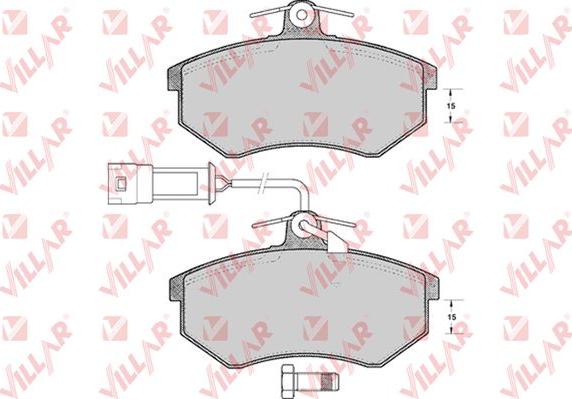 Villar 626.0300 - Тормозные колодки, дисковые, комплект unicars.by