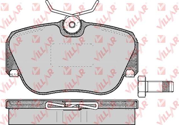 Villar 626.0302 - Тормозные колодки, дисковые, комплект unicars.by