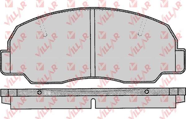 Villar 626.0314 - Тормозные колодки, дисковые, комплект unicars.by