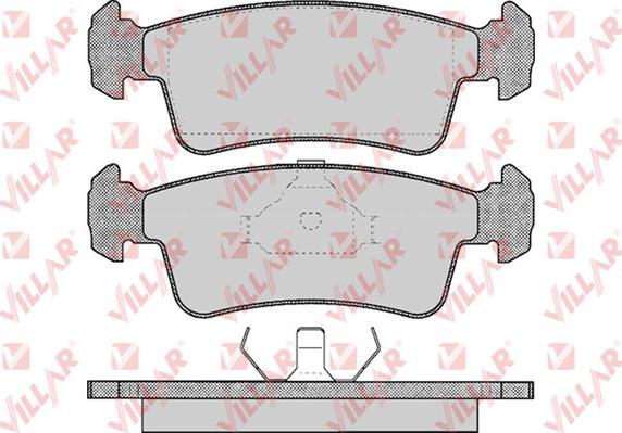 Villar 626.0311 - Тормозные колодки, дисковые, комплект unicars.by