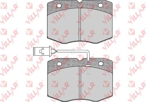 Villar 626.0388 - Тормозные колодки, дисковые, комплект unicars.by