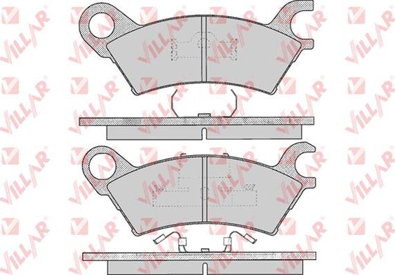 Villar 626.0370 - Тормозные колодки, дисковые, комплект unicars.by