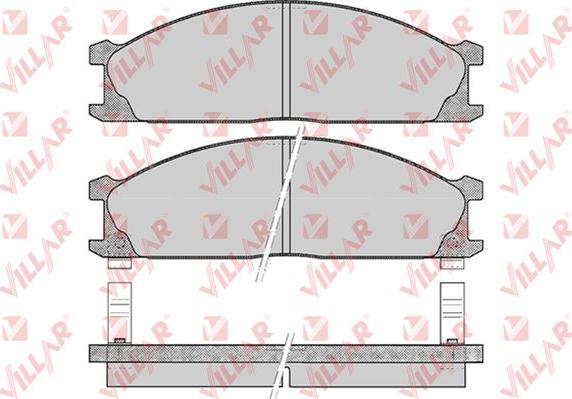 Villar 626.0378 - Тормозные колодки, дисковые, комплект unicars.by