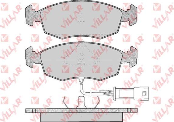 Villar 626.0269 - Тормозные колодки, дисковые, комплект unicars.by