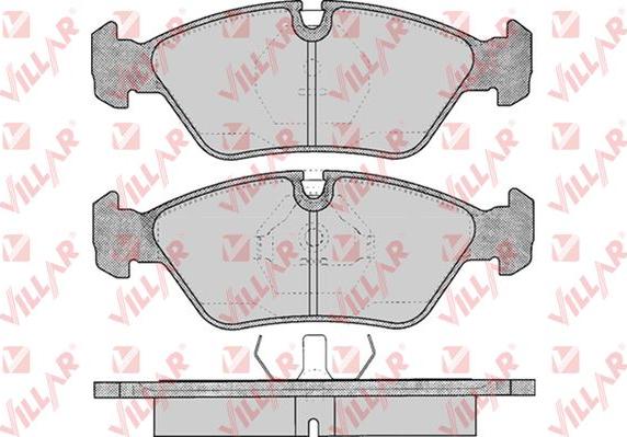 Villar 626.0237 - Тормозные колодки, дисковые, комплект unicars.by