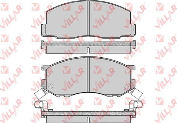 Villar 626.0270 - Тормозные колодки, дисковые, комплект unicars.by