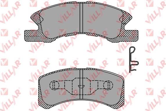 Villar 626.1443 - Тормозные колодки, дисковые, комплект unicars.by