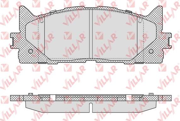 Villar 626.1593 - Тормозные колодки, дисковые, комплект unicars.by