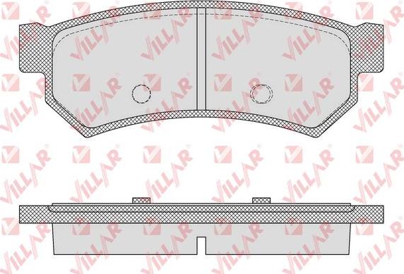 Villar 626.1564 - Тормозные колодки, дисковые, комплект unicars.by