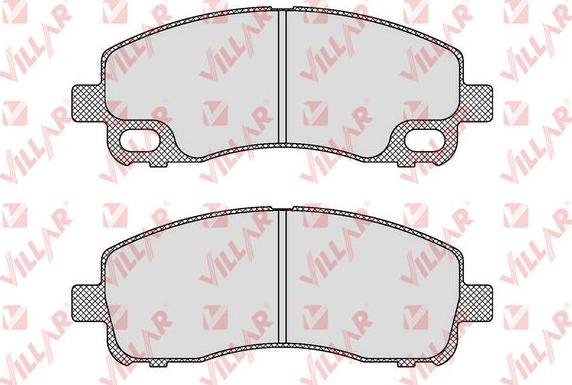 Villar 626.1638 - Тормозные колодки, дисковые, комплект unicars.by