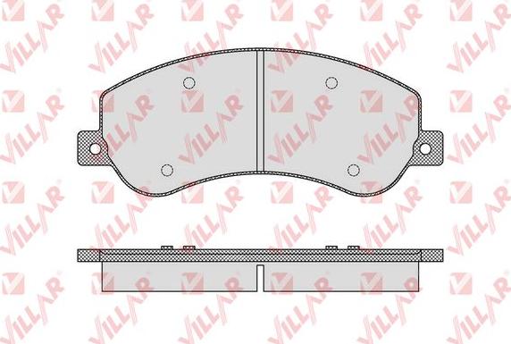 Villar 626.1679 - Тормозные колодки, дисковые, комплект unicars.by