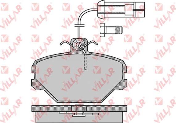 Villar 626.1092 - Тормозные колодки, дисковые, комплект unicars.by