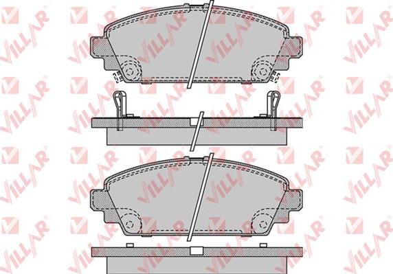 Villar 626.1069 - Тормозные колодки, дисковые, комплект unicars.by