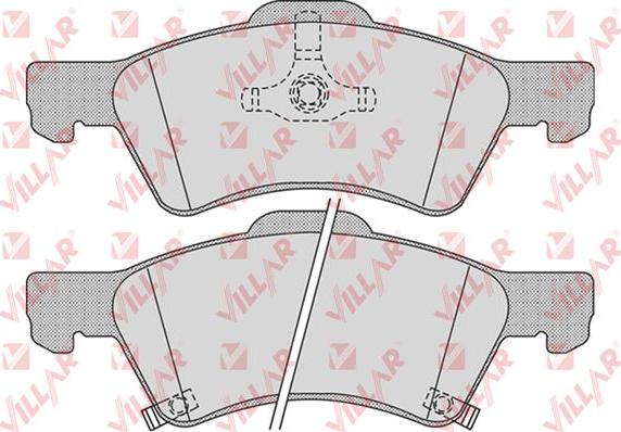 Villar 626.1006 - Тормозные колодки, дисковые, комплект unicars.by