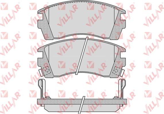 Villar 626.1011 - Тормозные колодки, дисковые, комплект unicars.by