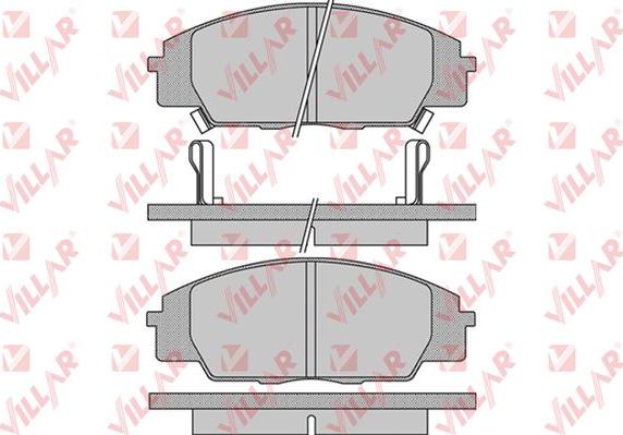 Villar 626.1070 - Тормозные колодки, дисковые, комплект unicars.by