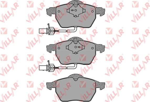 Villar 626.1119 - Тормозные колодки, дисковые, комплект unicars.by